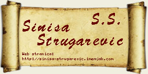Siniša Strugarević vizit kartica